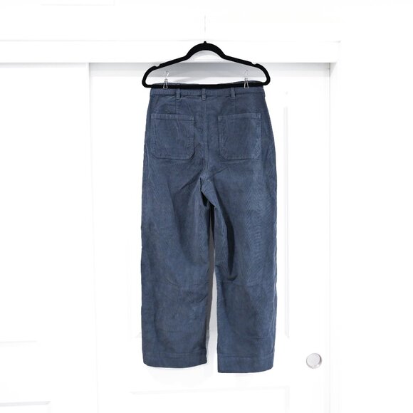 Marine Layer Size 12 Wide Leg Corduroy Cropped Pants - Picture 5 of 7